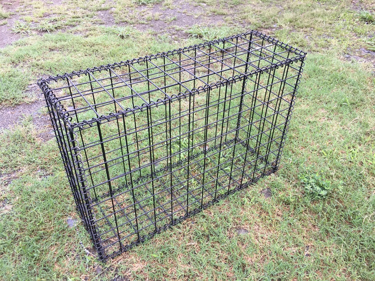 黒ガビオン-幅90cm奥行30cm高さ60cm(天板なし)