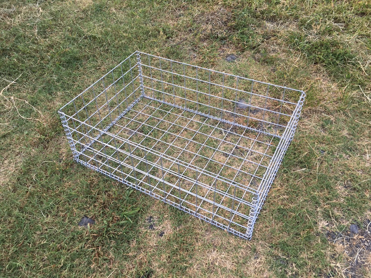 ガビオン-幅90cm奥行60cm高さ30cm(天板なし)