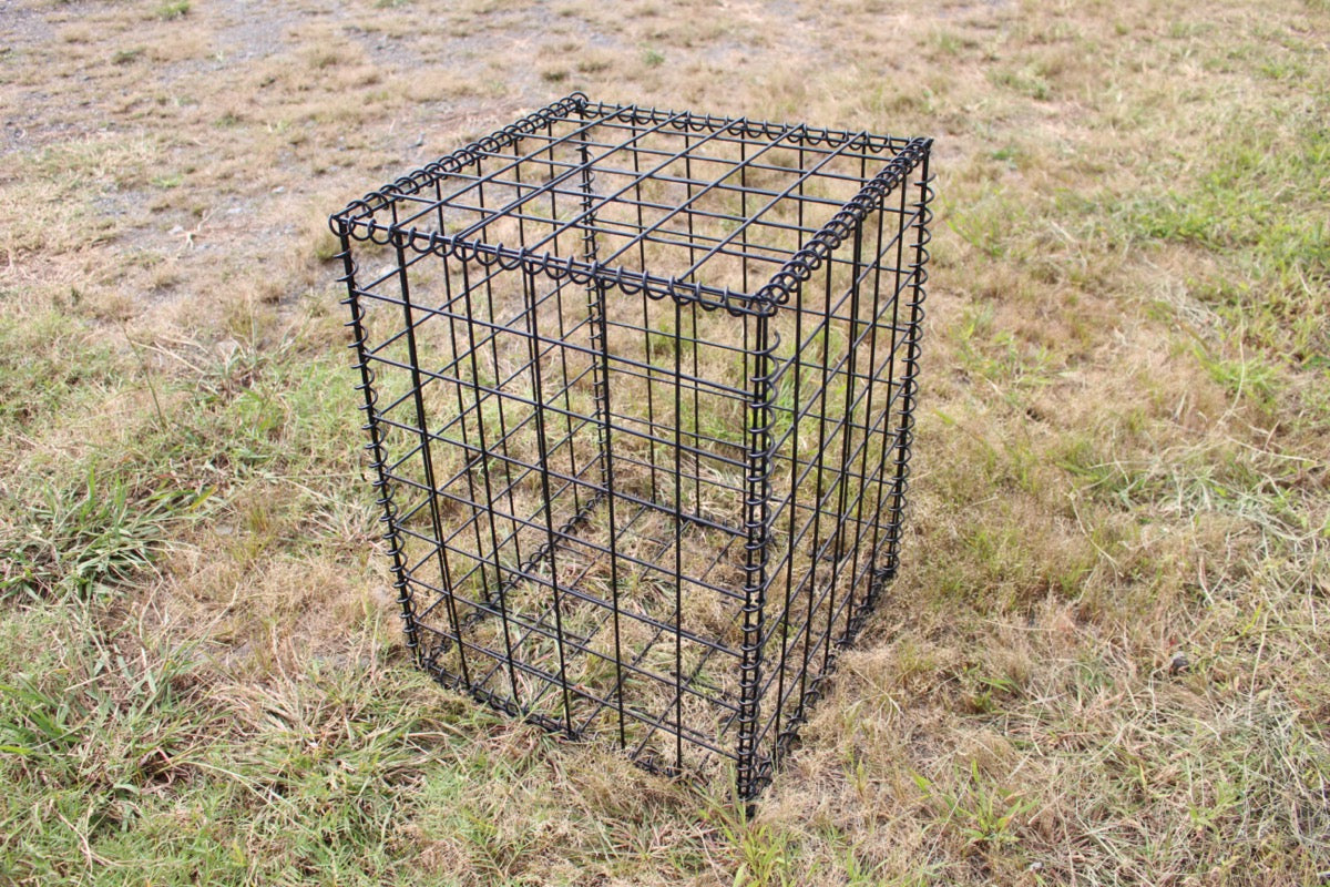 黒ガビオン-幅45cm奥行45cm高さ60cm