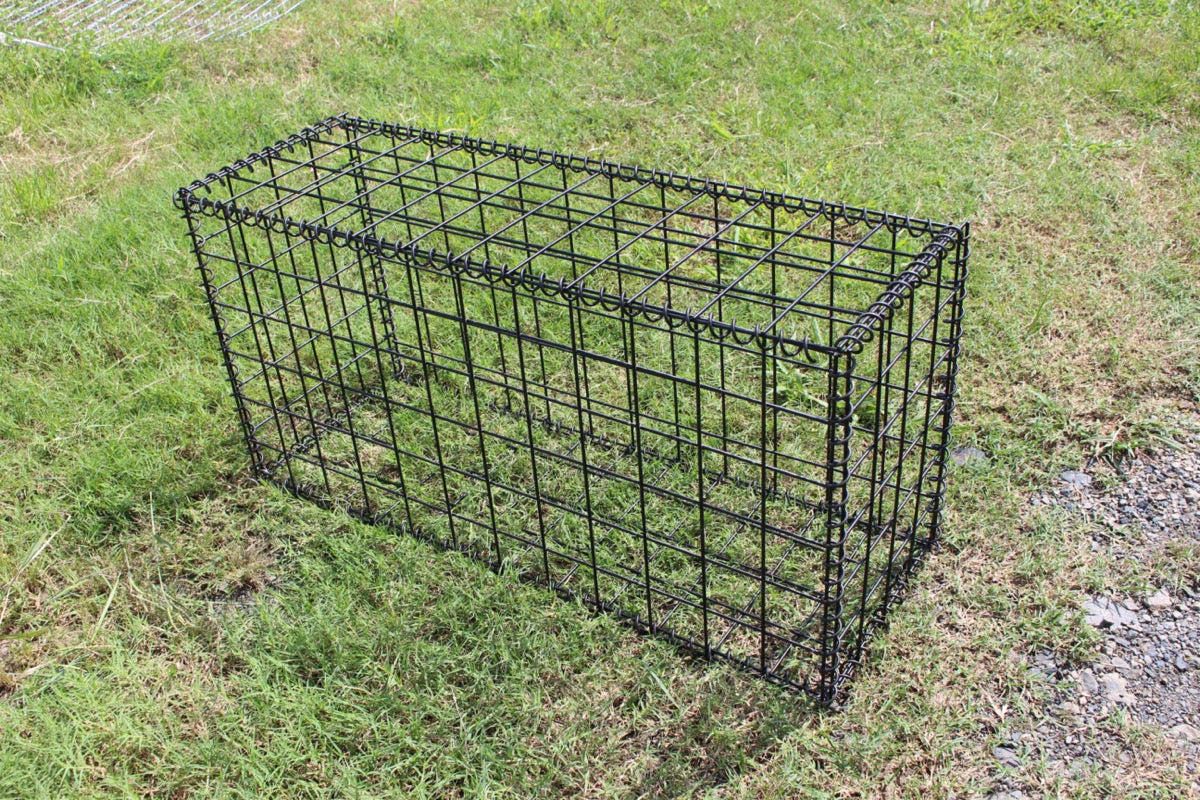 黒ガビオン-幅90cm奥行30cm高さ45cm