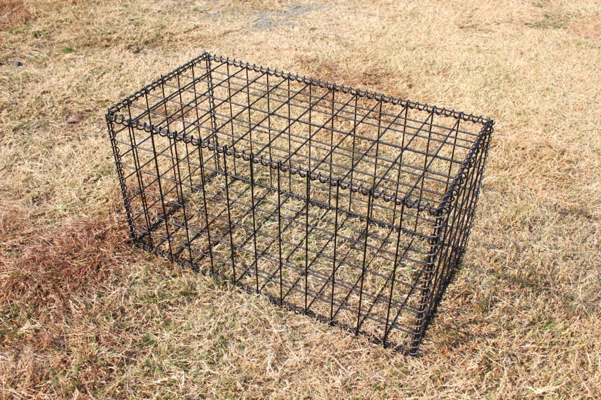 黒ガビオン-幅90cm奥行45cm高さ45cm