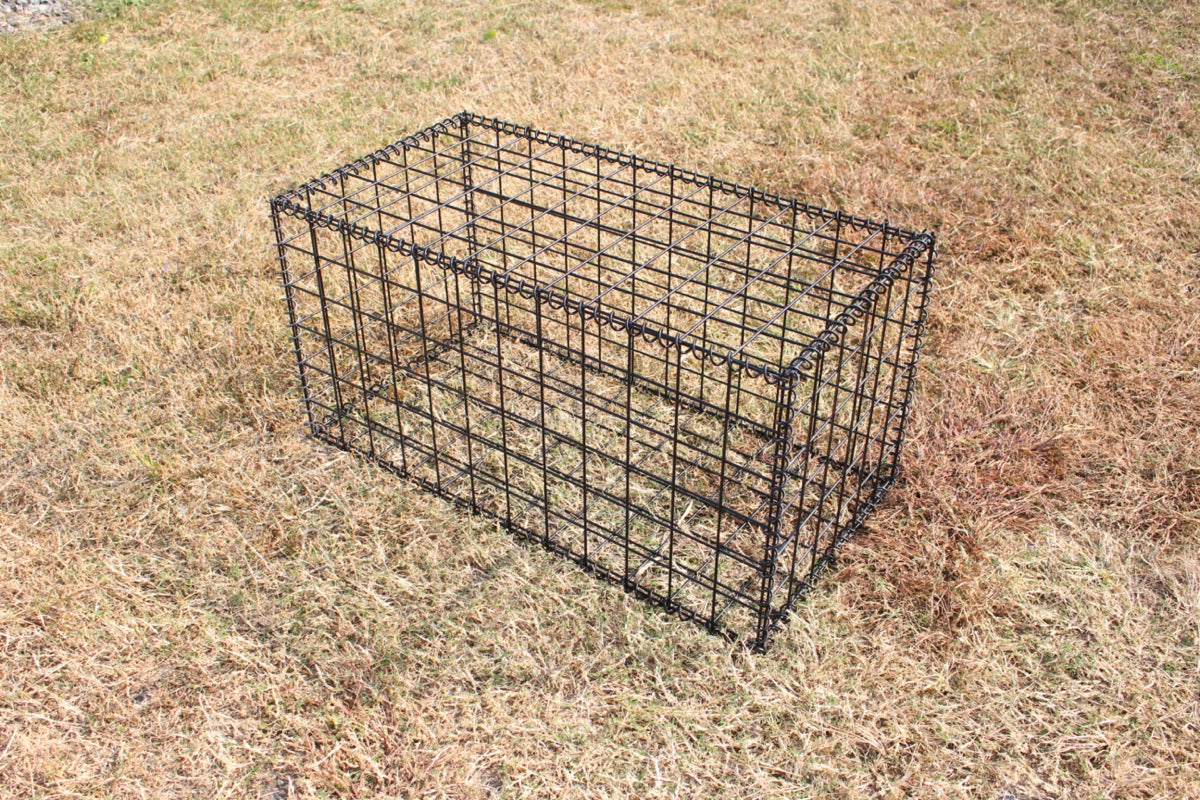 黒ガビオン-幅90cm奥行45cm高さ45cm