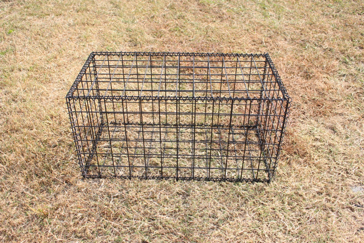 黒ガビオン-幅90cm奥行45cm高さ45cm