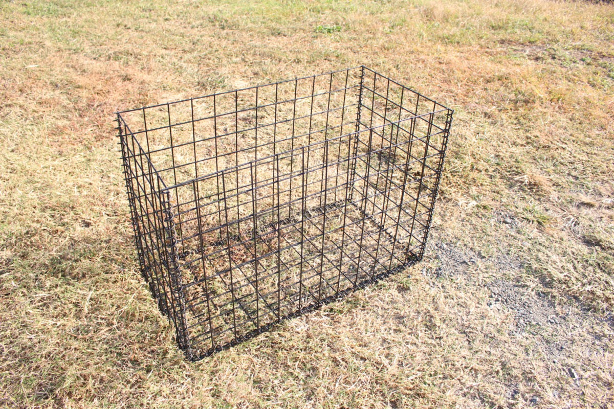 黒ガビオン-幅90cm奥行45cm高さ60cm(天板なし)