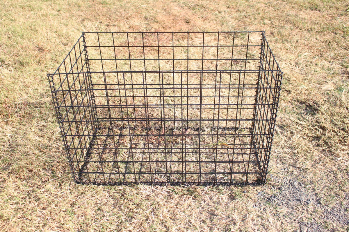 黒ガビオン-幅90cm奥行45cm高さ60cm(天板なし)