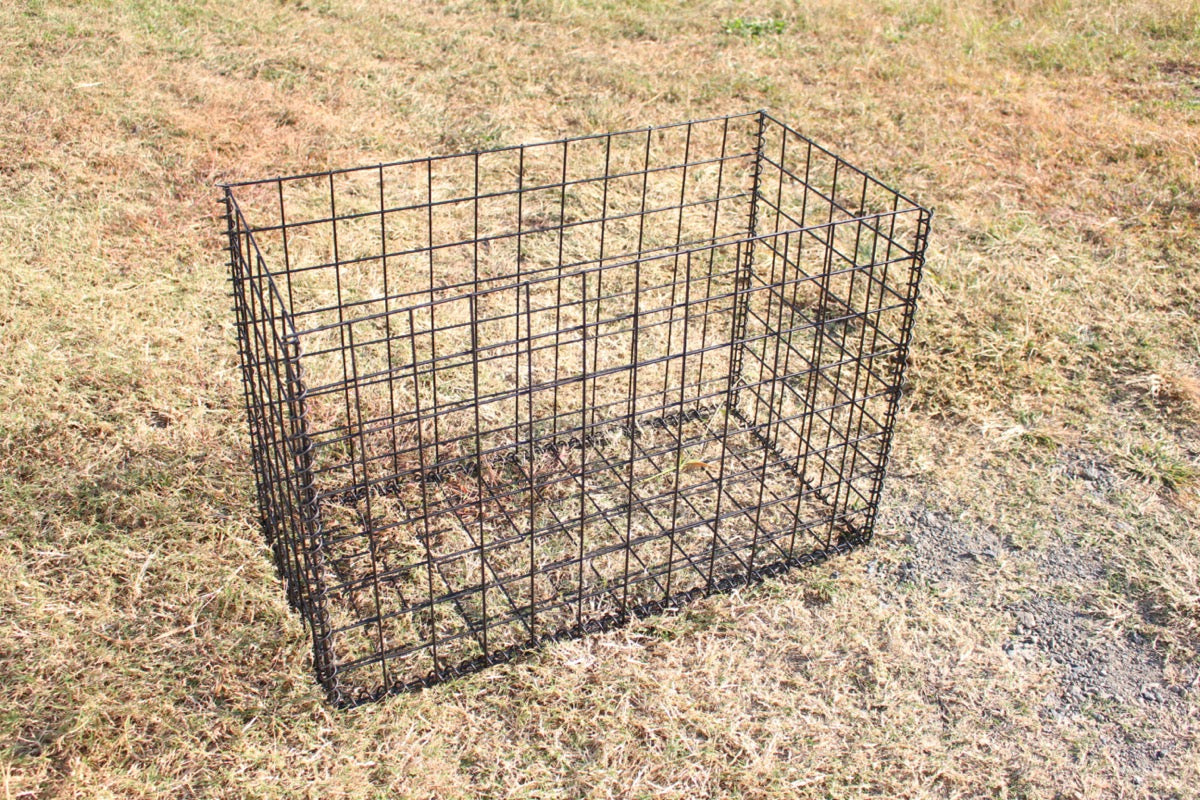 黒ガビオン-幅90cm奥行45cm高さ60cm(天板なし)