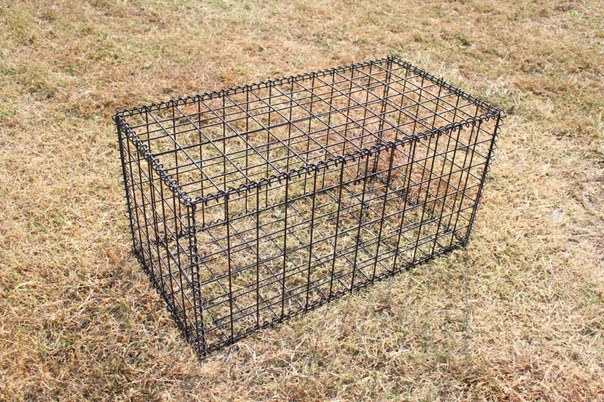 黒ガビオン-幅90cm奥行45cm高さ45cm